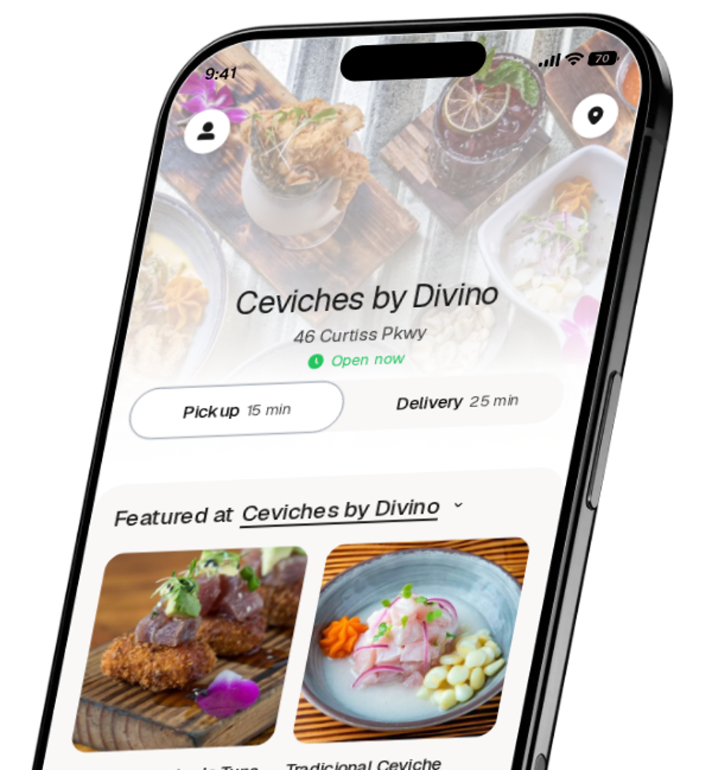 Ceviches by Divino app preview