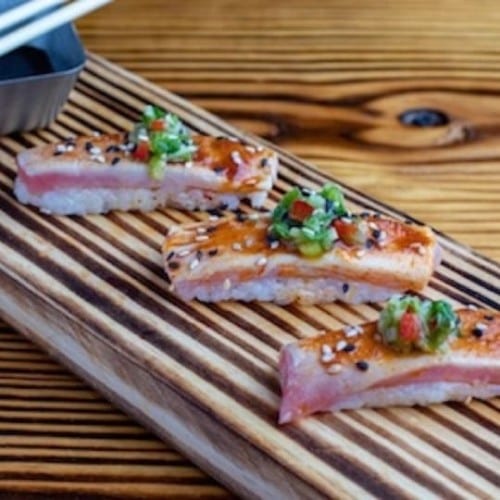 Seared Tuna Nigiri Anticuchero.