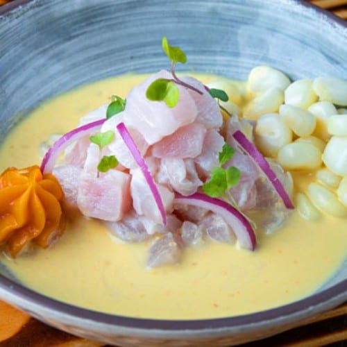 Aji Amarillo Ceviche.