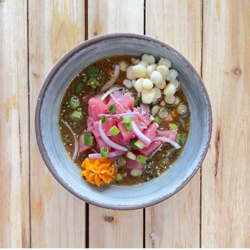 Ceviche Tuna Nikkei.