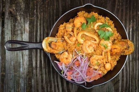 Arroz Con Mariscos.