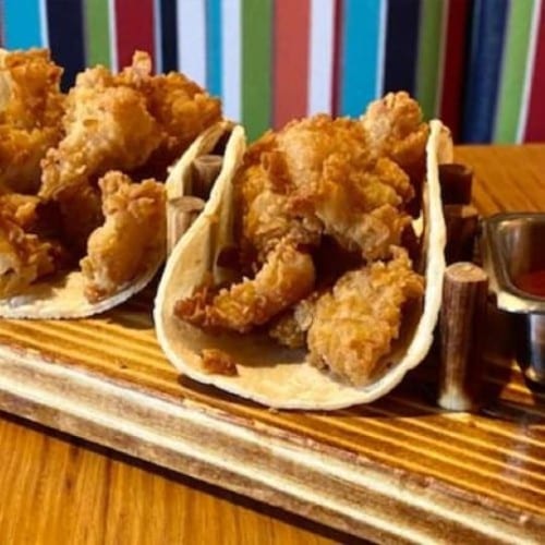 Taco De Chicharron De Pescado.