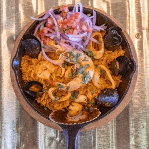 Arroz Con Mariscos.